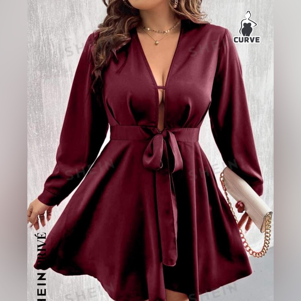 NWT Plunge Neck Dress